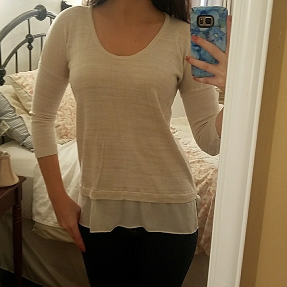 Express Sweaters - Express Cream sweater